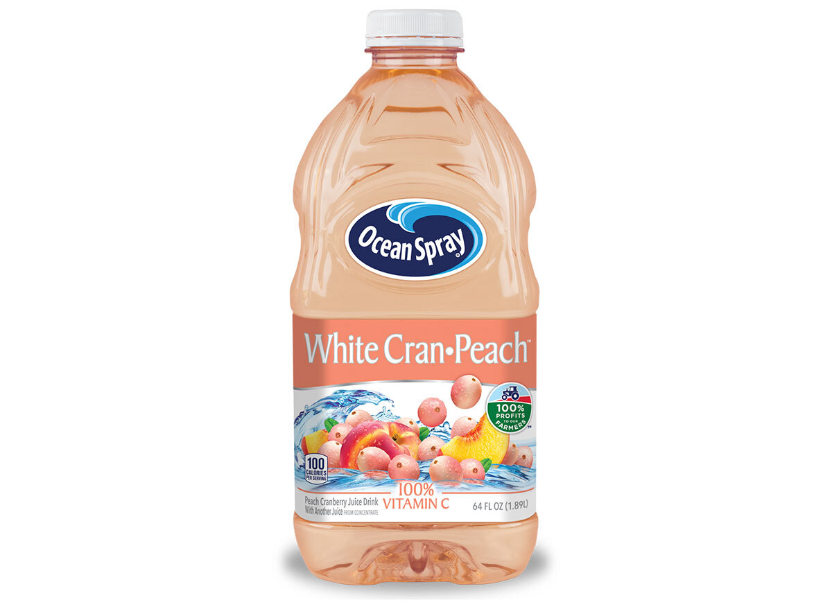 white cran peach ocean spray