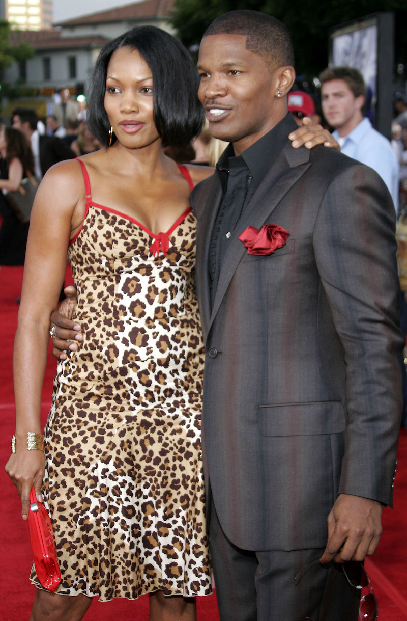 Garcelle Beauvais and Jamie Foxx at the premiere of 