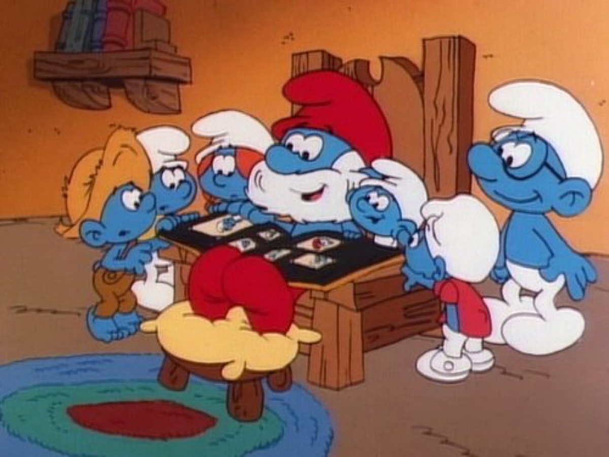 screenshot from the original smurfs show