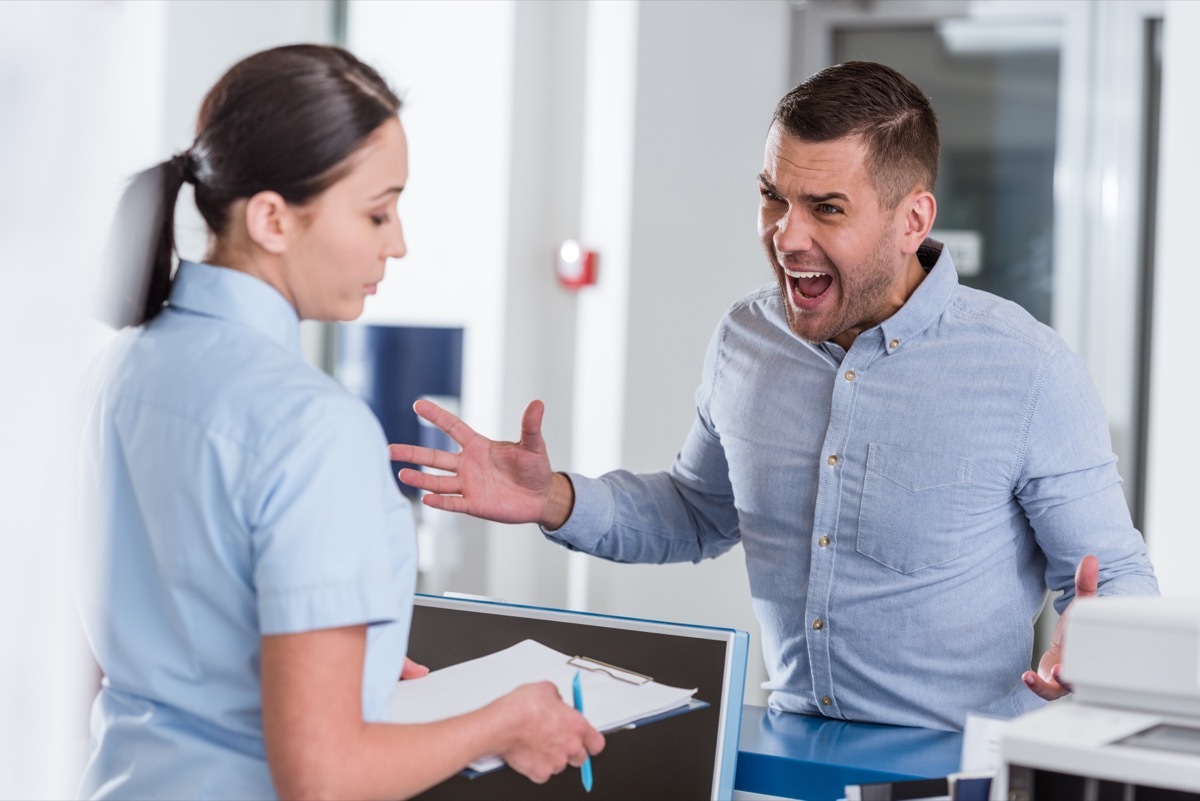 Man Yelling at Someone