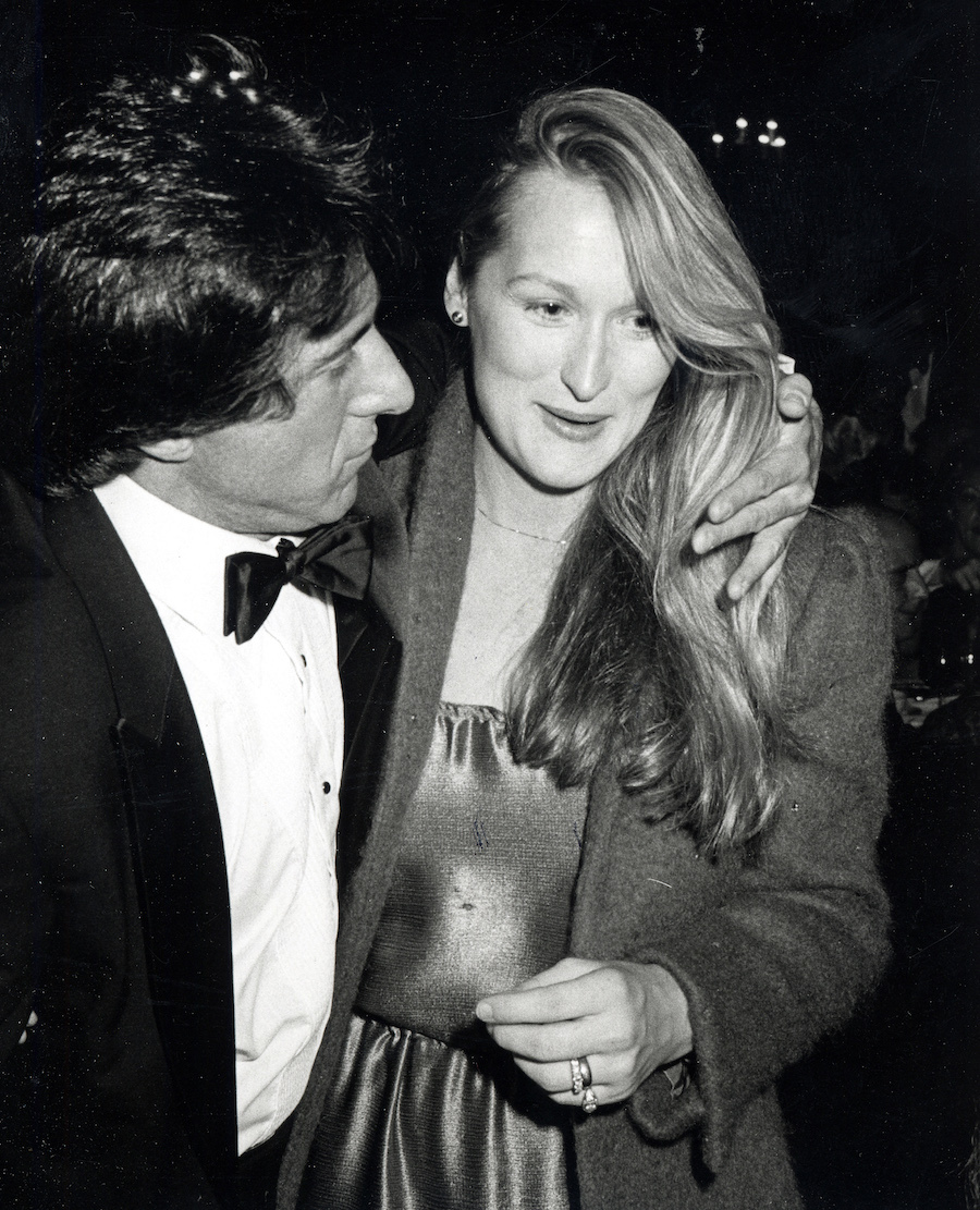 Dustin Hoffman and Meryl Streep at the premiere of 