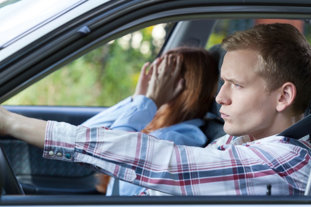 couple driving things no husband wants to hear