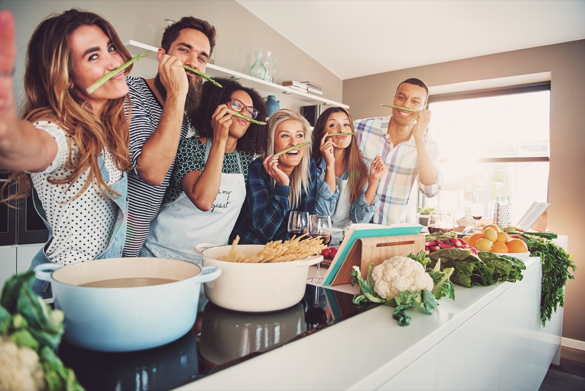 a group of friends with a serious passion for food