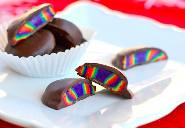 11. Rainbow Peppermint Patties