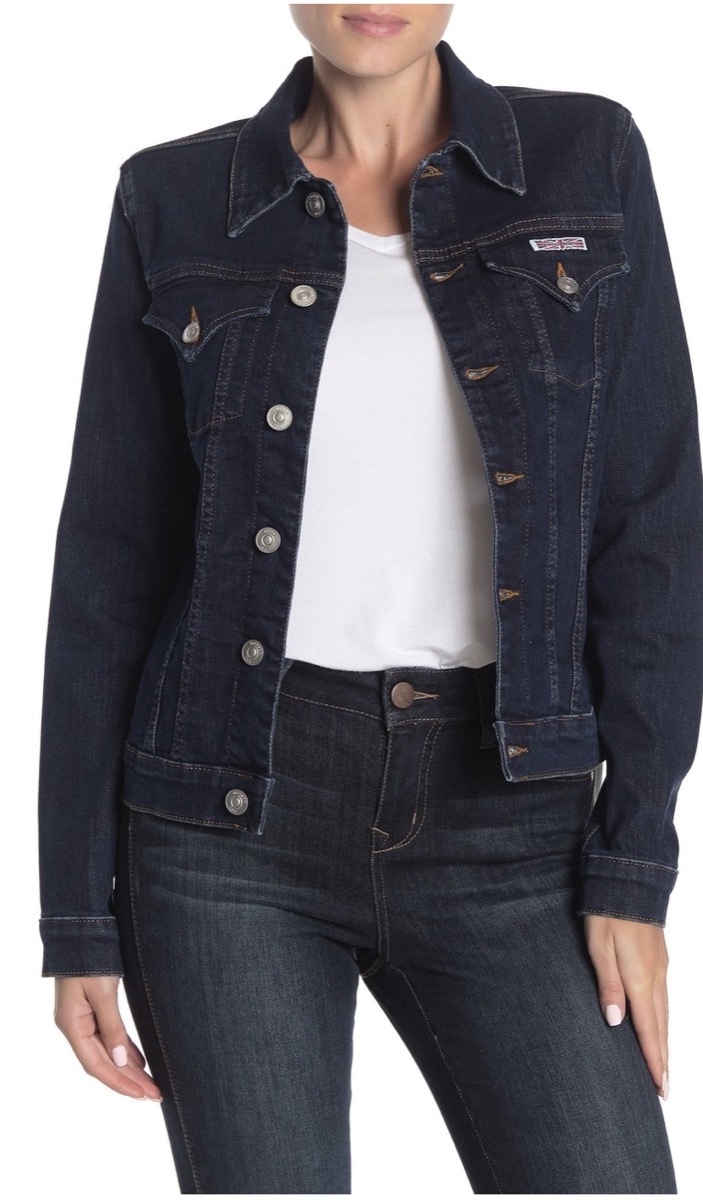 dark denim jacket