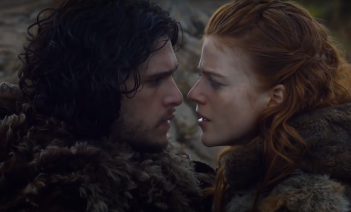 Kit Harington and Rose Leslie on 