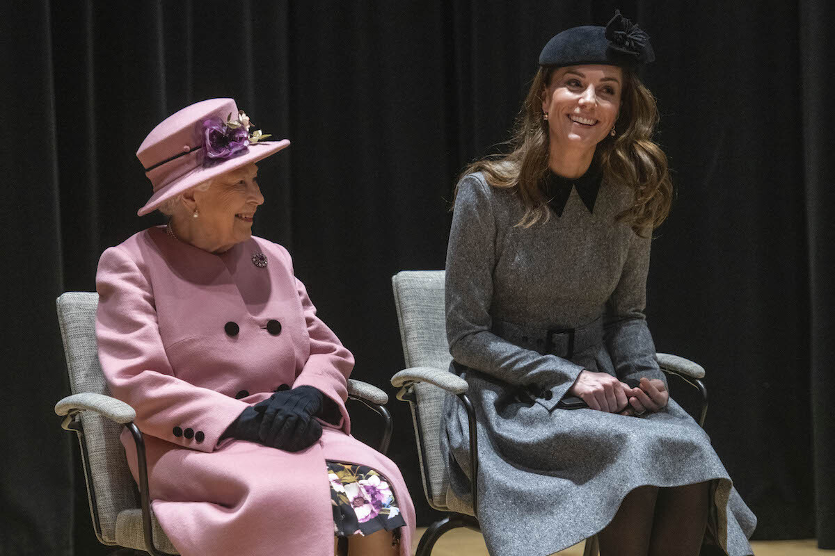 Queen Elizabeth II And The Duchess Of Cambridge Visit King's College London