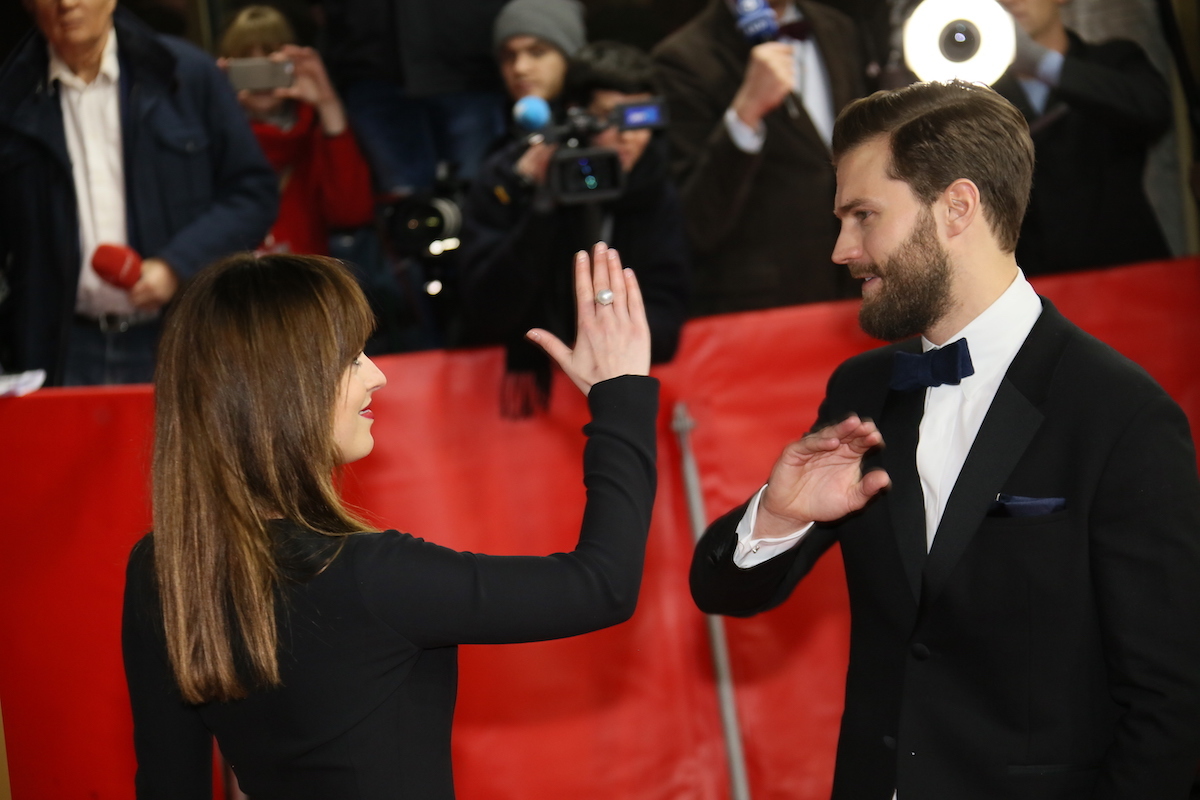 Dakota Johnson and Jamie Dornan at the Berlin Film Festival in 2015