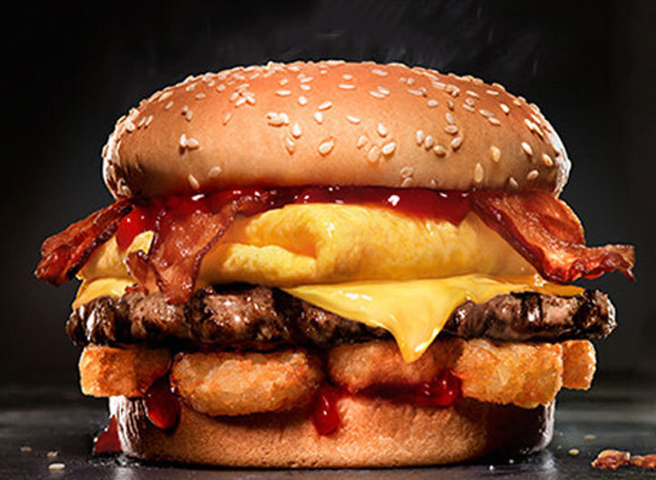 Carls jr breakfast burger