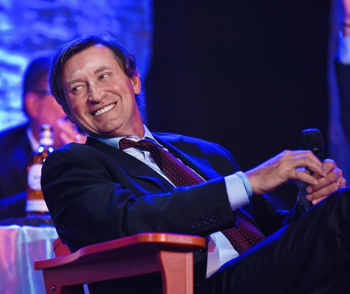 Wayne Gretzky at the 30th anniversary gala for 1987 Canada Cup victory in 2017