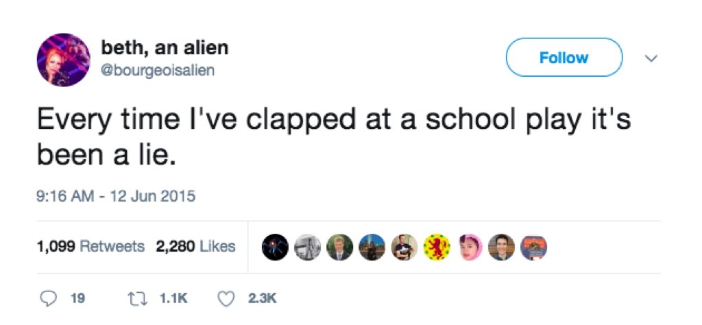 School play funny mom tweets