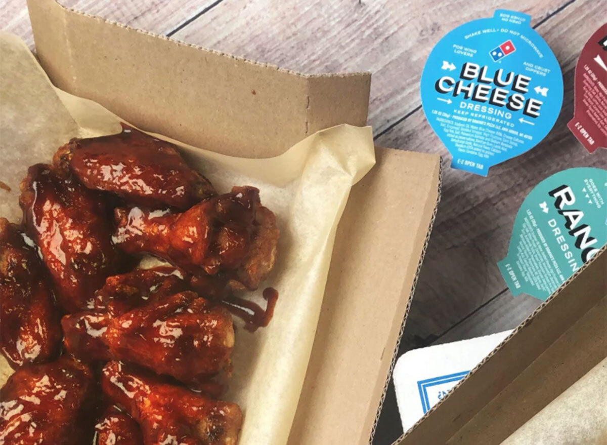 dominos honey bbq wings