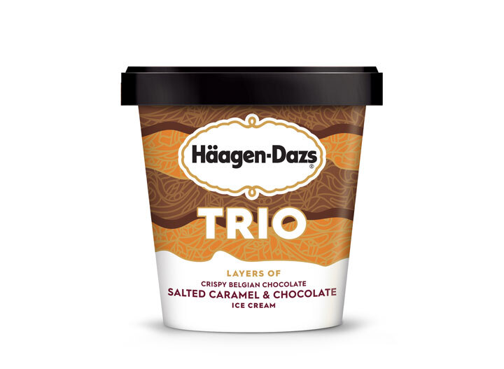 Haagen Dazs trio Salted Caramel