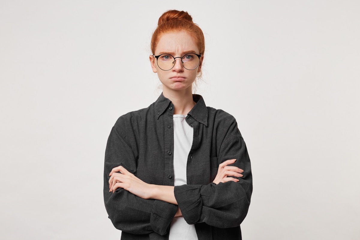 Young Woman with Arms Crossed