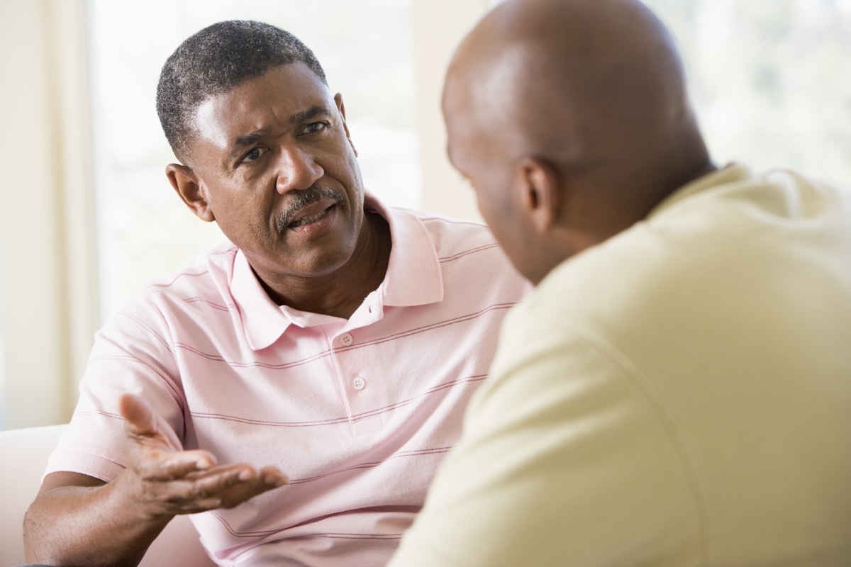 older men arguing things you should never say to a single parent