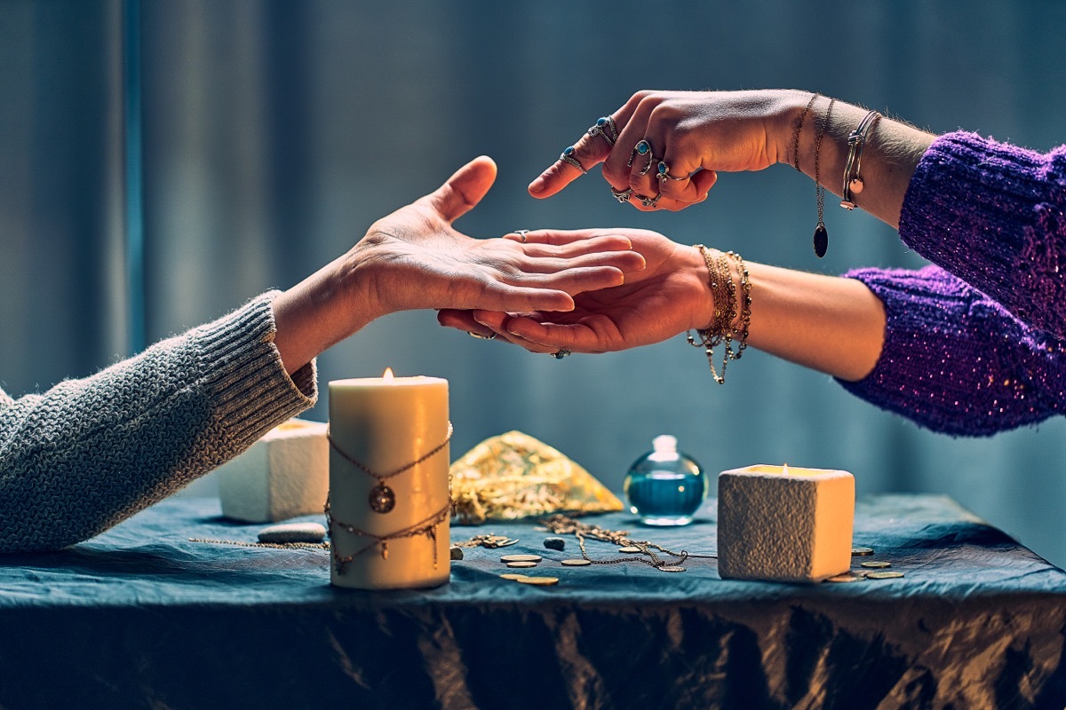 Person Getting a Psychic Reading