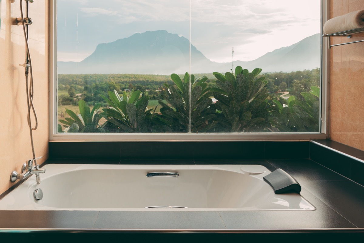 hotel bathtub