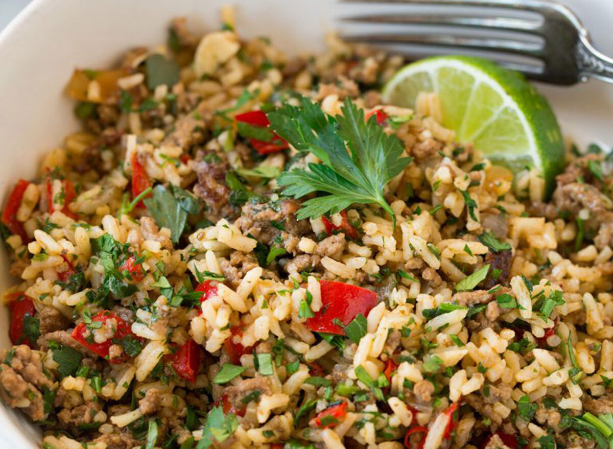 chimichurri beef and rice cooking classy recipe