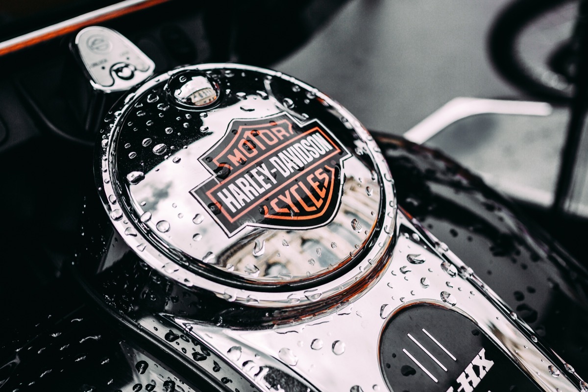 harley davidson motorcycle in the rain, trademark failures