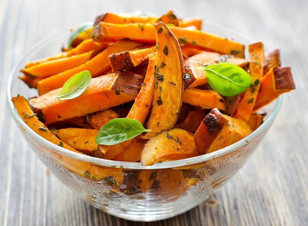 Sweet potato slices build muscle