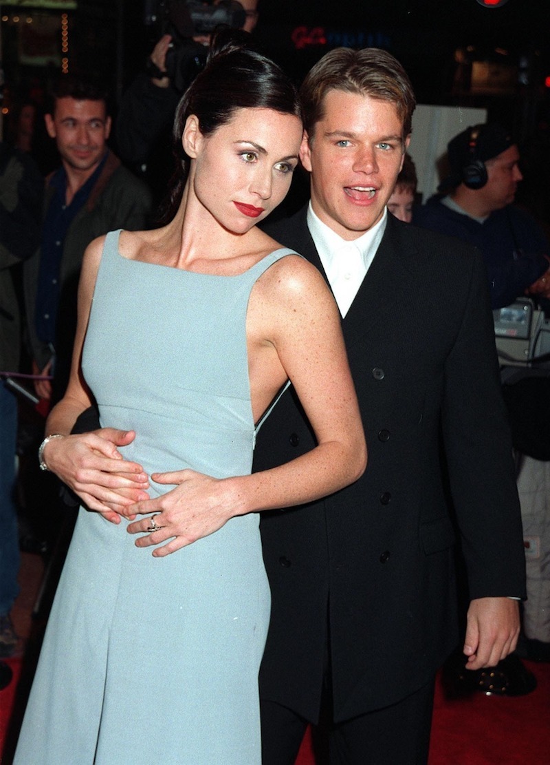 Minnie Driver and Matt Damon at the premiere of 