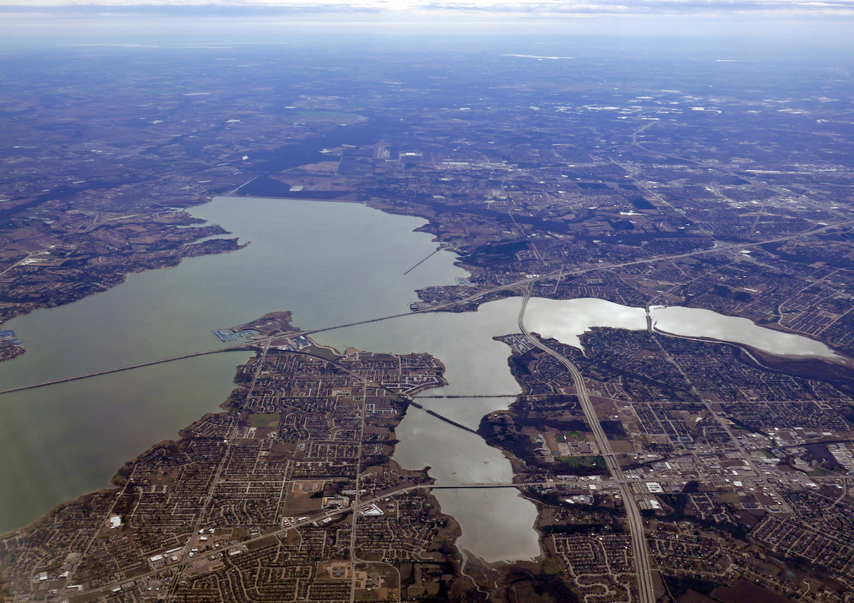 Garland Texas aerial view