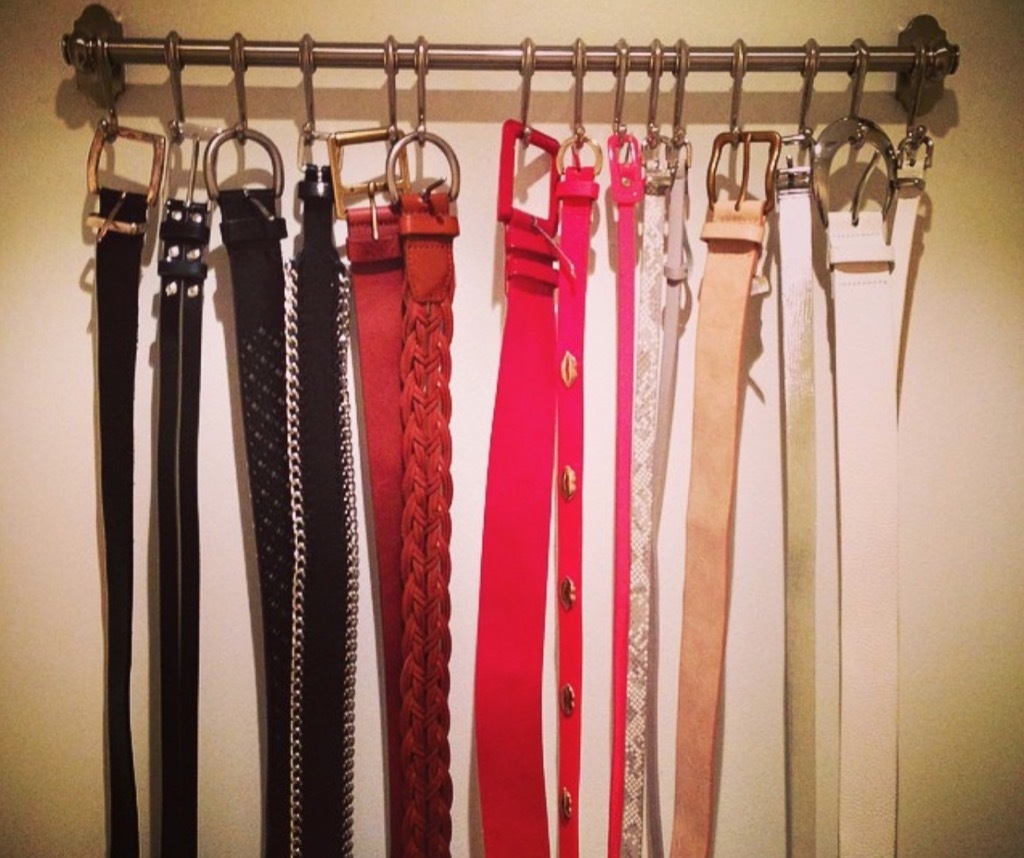 belt rack storage hacks