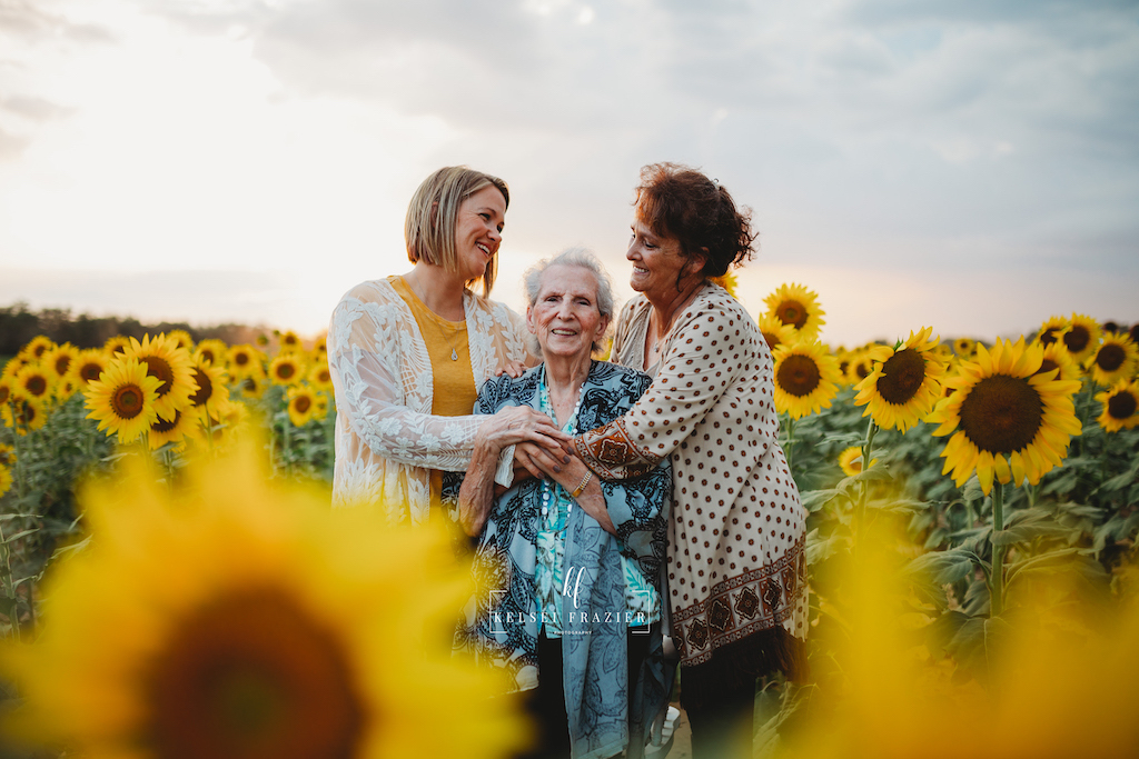 Family portraits, four generations of family