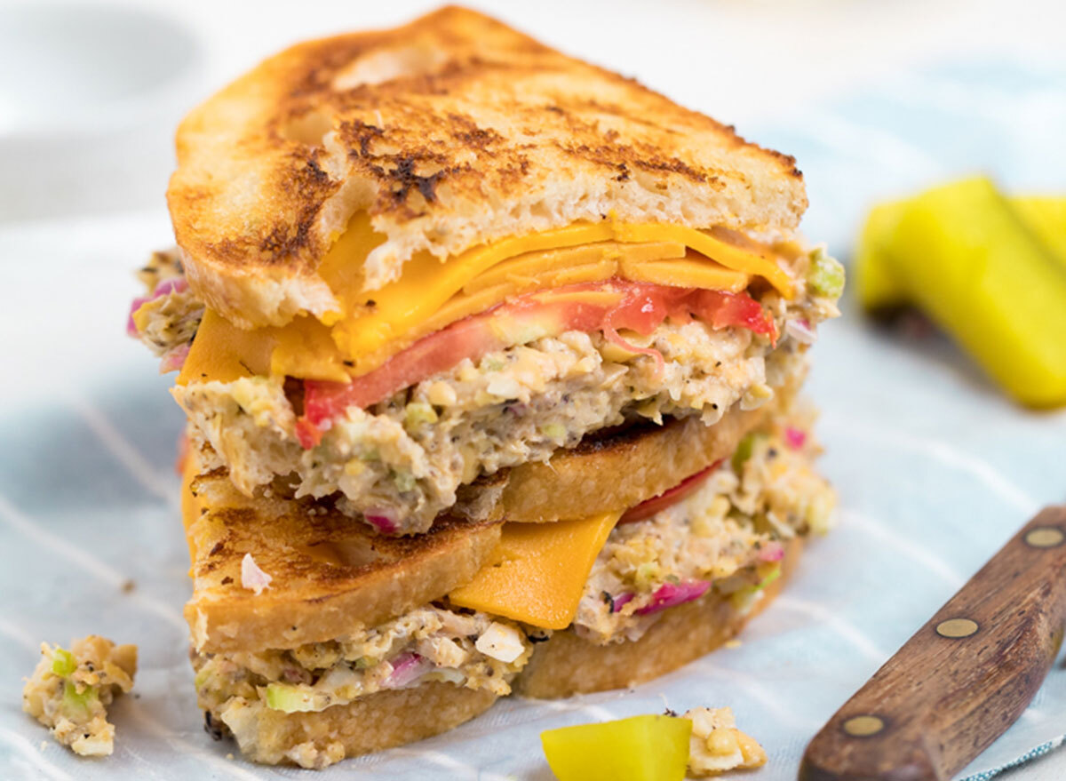 chickpea tuna melt