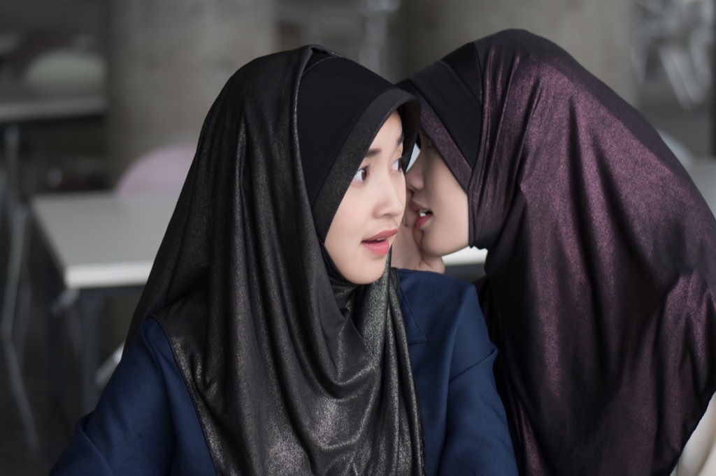 Two Muslim Women Gossiping Ways Ramadan is Celebrated