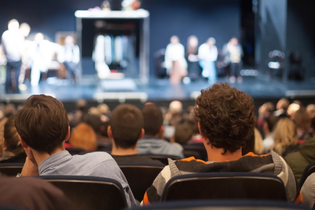 Guests at the theater