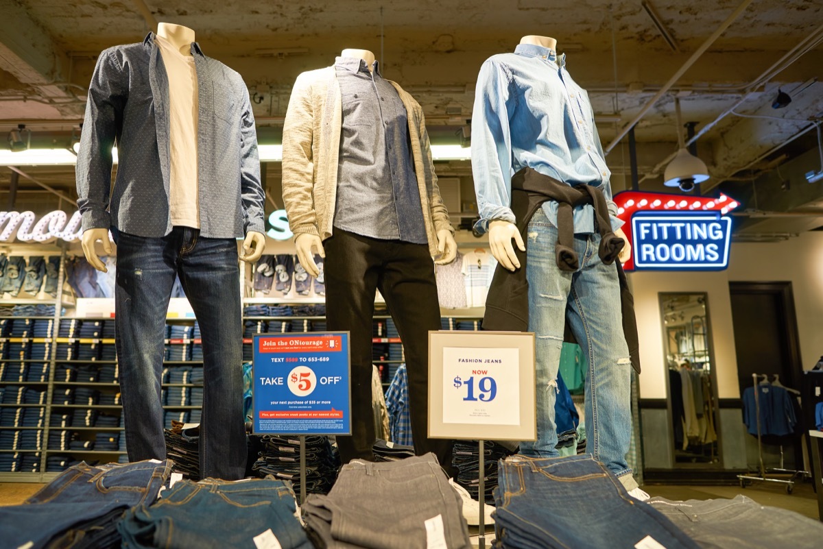 Old Navy storefront. 