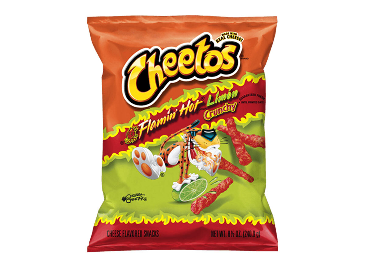 cheetos flamin hot limon crunchy