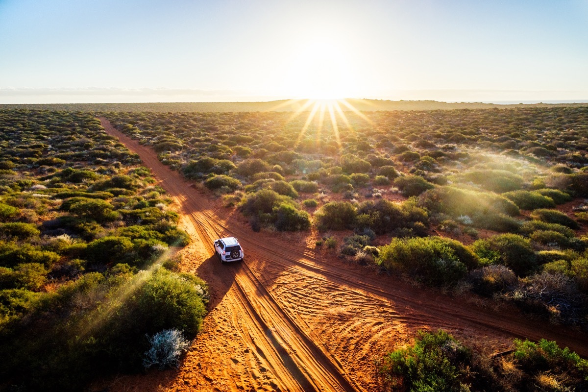 open road in australia, least populated places