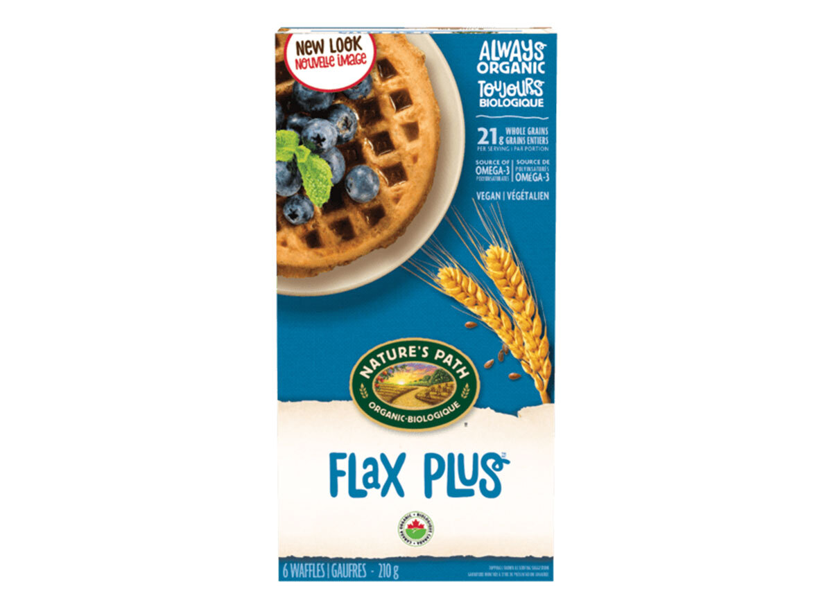 natures path flax plus waffles