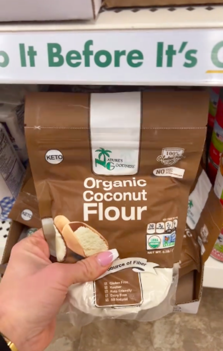 Coconut flour sold at Dollar Tree