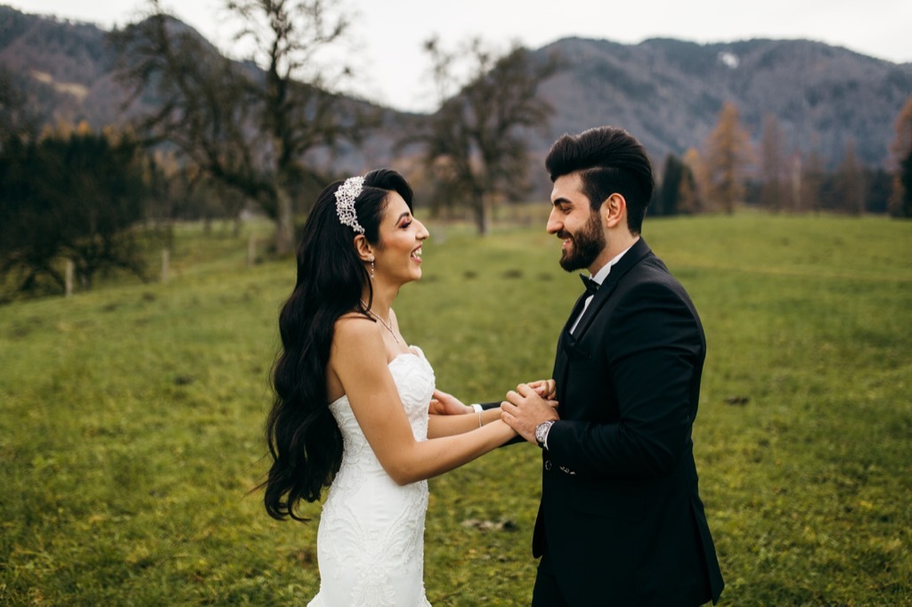 bride and groom mountain wedding This Is the Age Most People Get Married in Every U.S. State