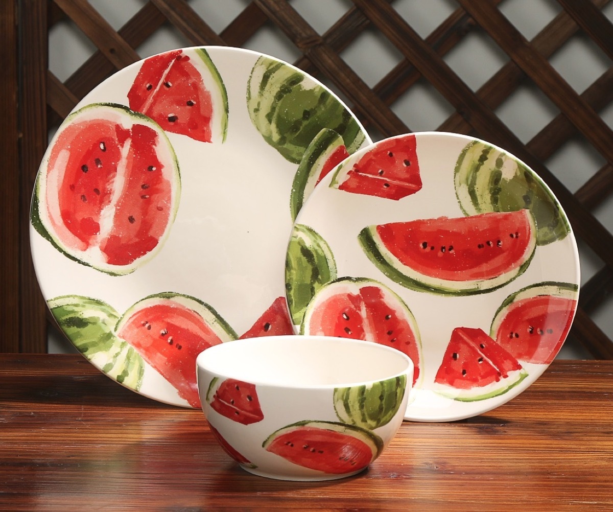 Watermelon Dinnerware Set Walmart Shopping