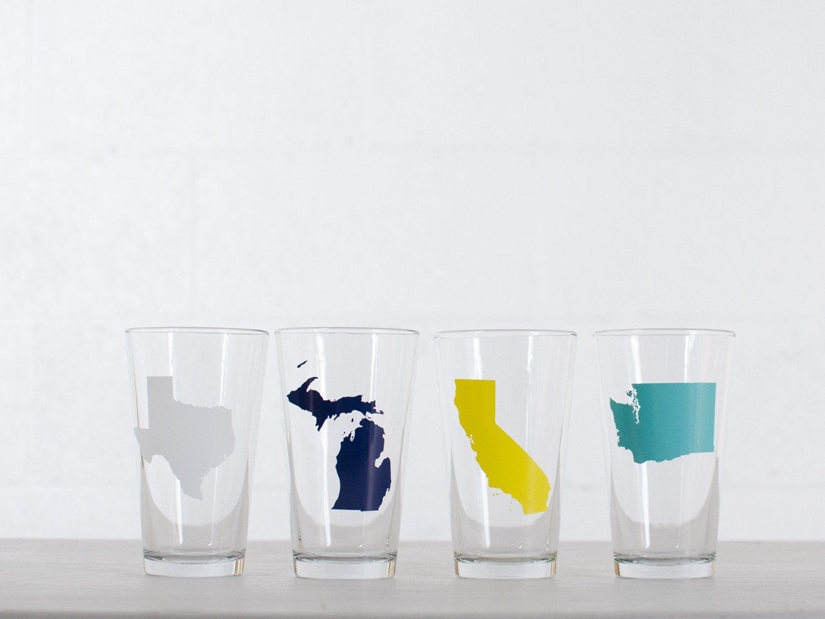 american pint glasses