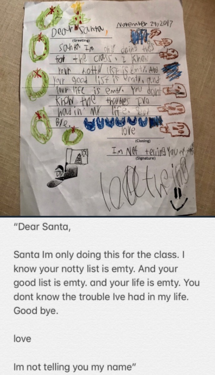 hilarious santa letters