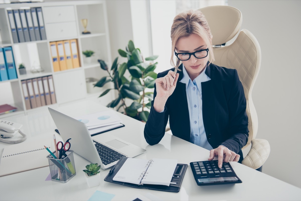 Hardworking Stressed Woman