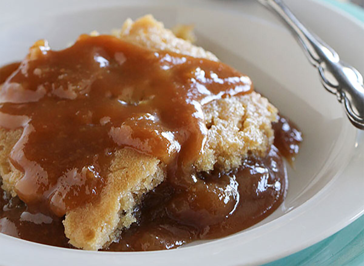 slow cooker caramel blondies