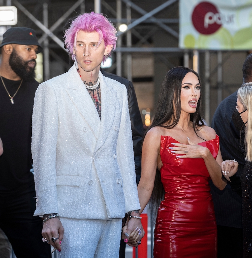 Machine Gun Kelly and Megan Fox at the premiere of 