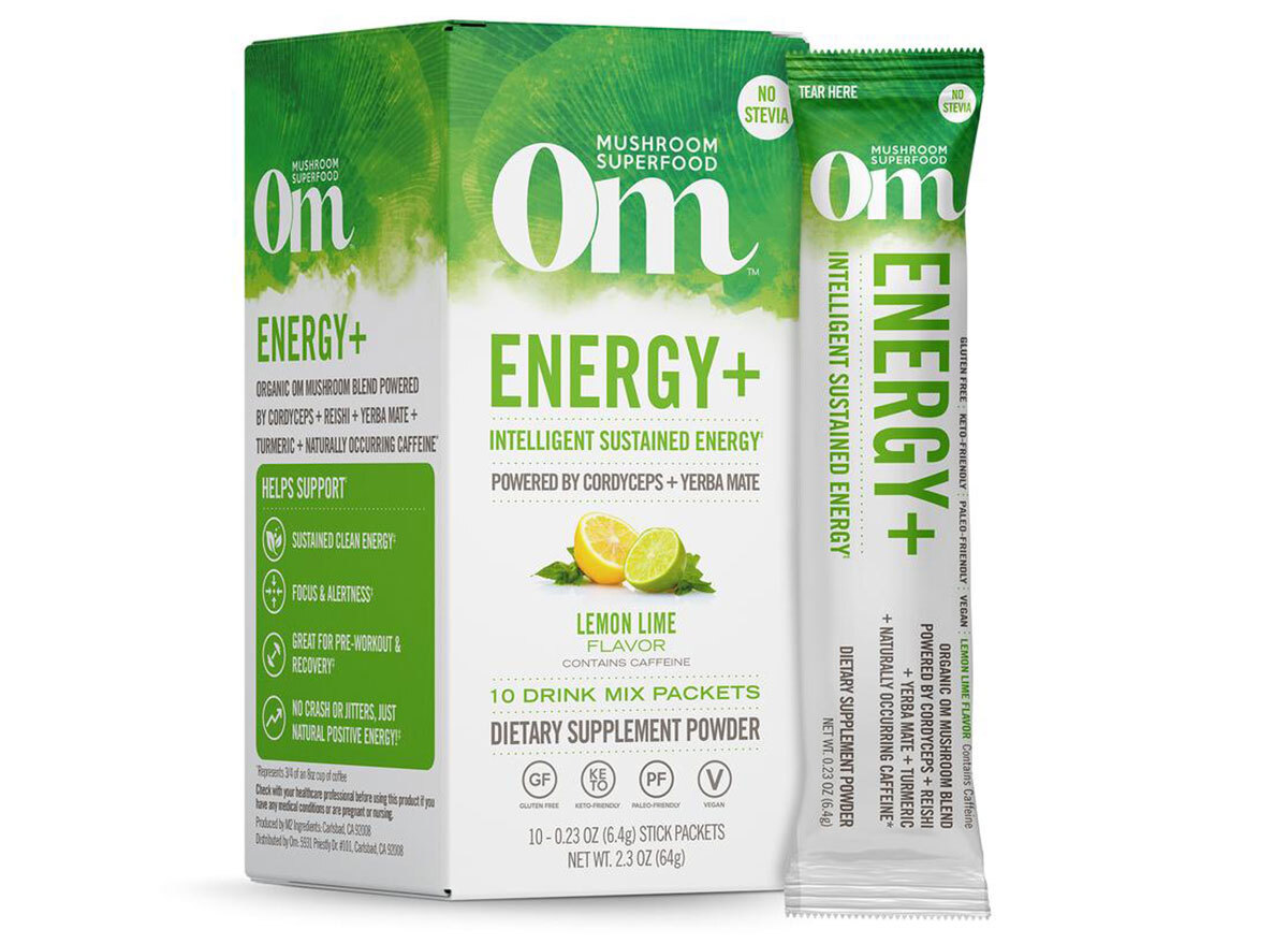 om mushrooms functional drinks sticks energy box mix