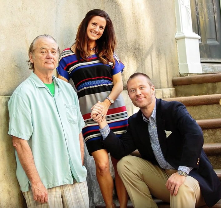 Bill Murray Crashes Engagement Photo