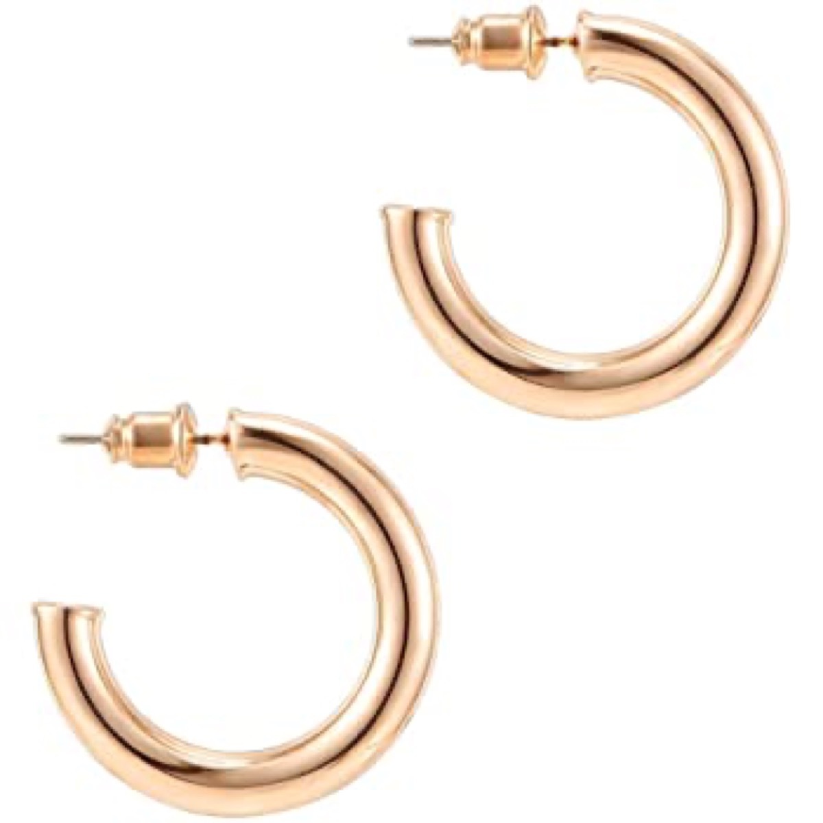 Gold hoop earrings