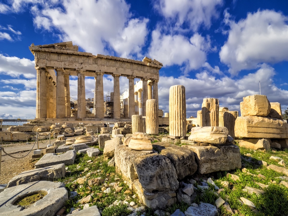 the parthenon on the acropolis in athens greece in daytime