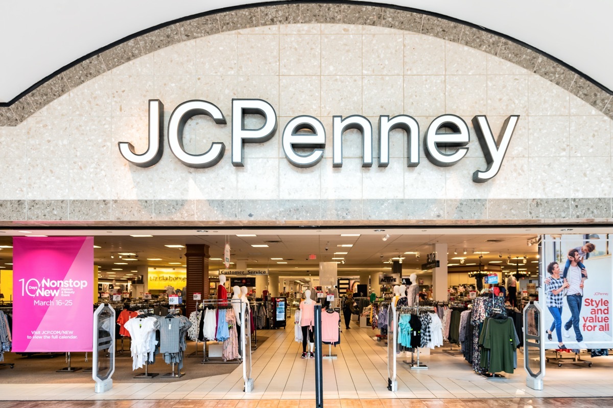 Entranace to JCPenney department outlet