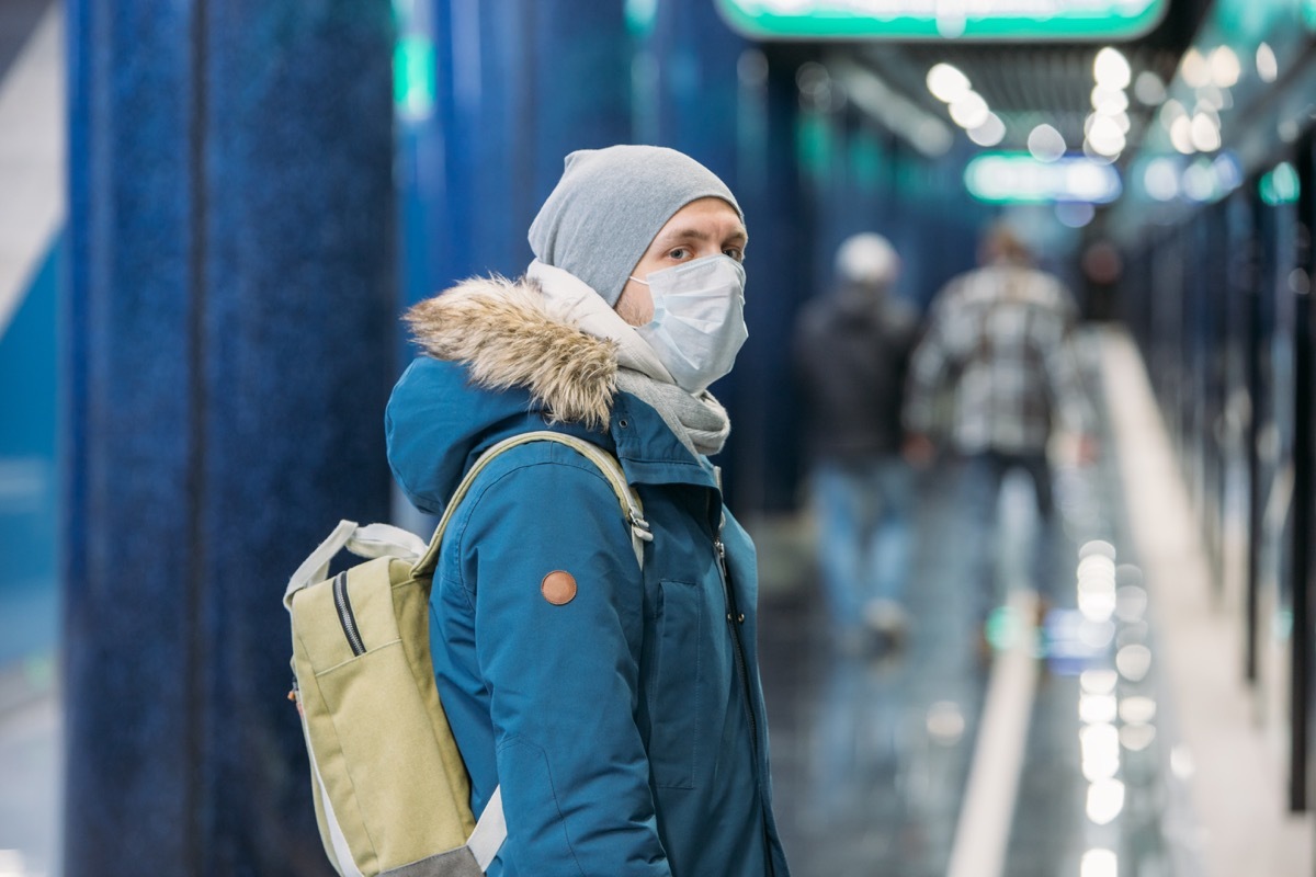 Man wearing a mask