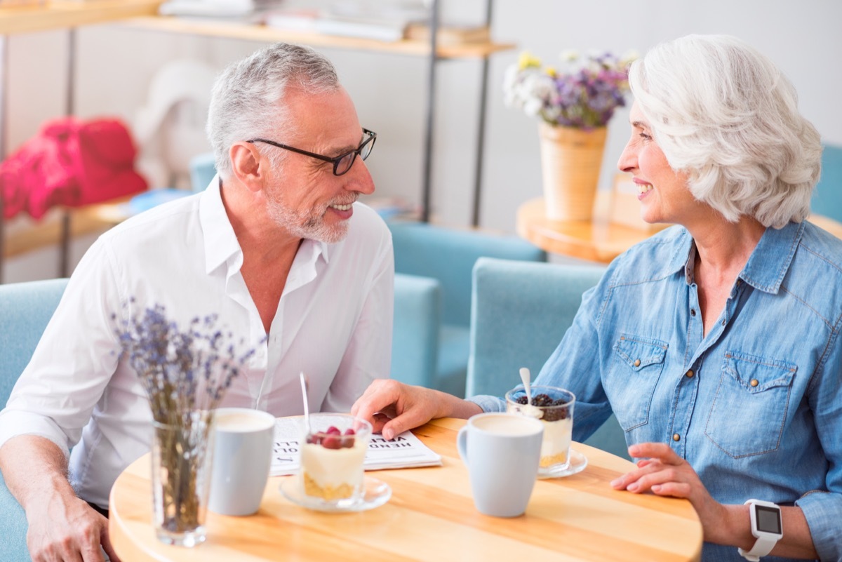 Older Couple Enjoying Tea